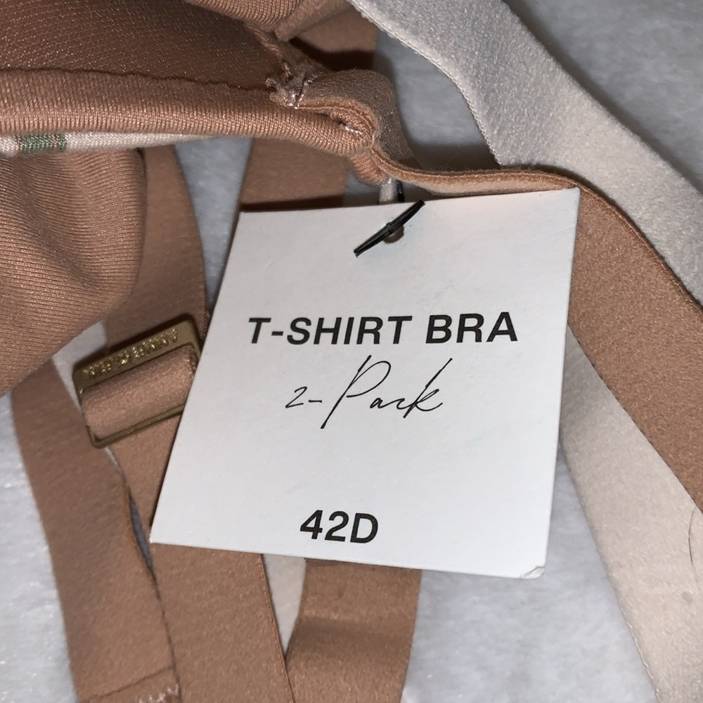 🦜 ANNE KLEIN T-Shirt Bra 2-Pack Floral & Nude NWT 42D - Picture 13 of 13